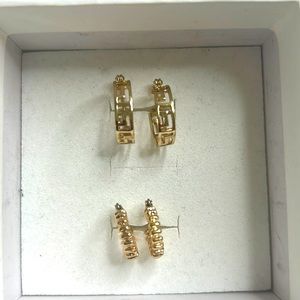 Two for one Aztec style hoops